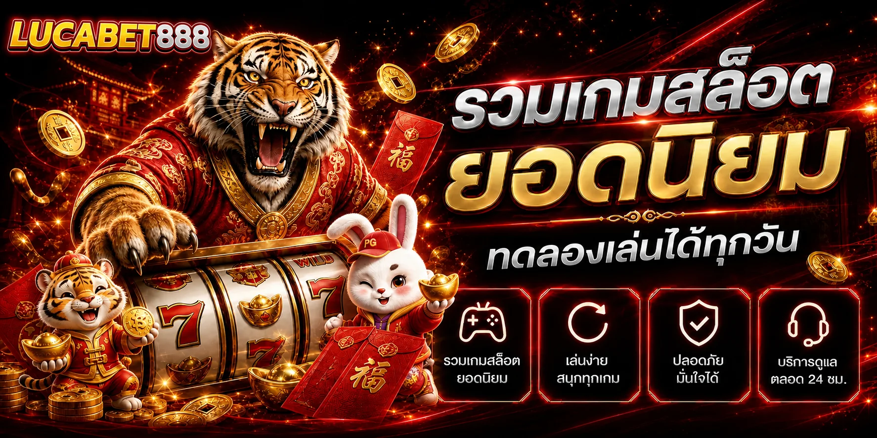 LUCABET888 สล็อตยอดนิยมและโหมดทดลองเล่น
